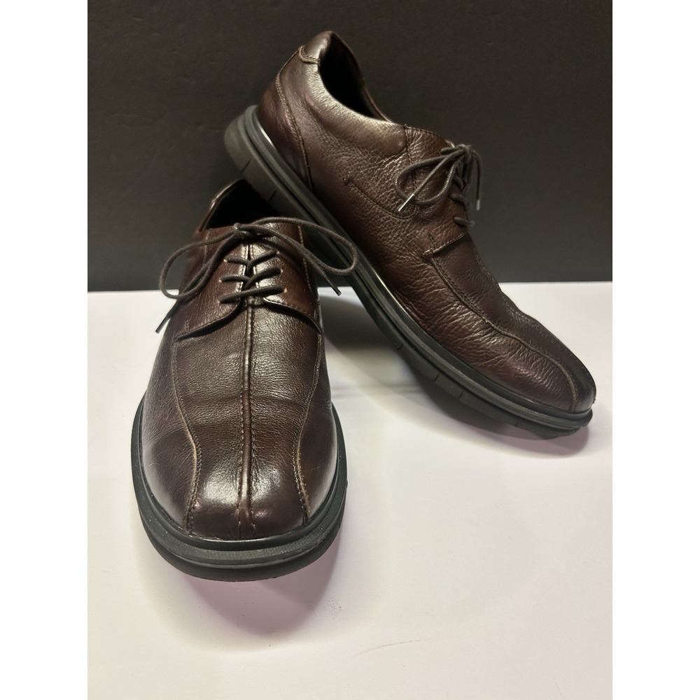 Kenneth Cole Reaction Corey Flex Mens‎ Brown Leather Oxford Shoes Size 13
